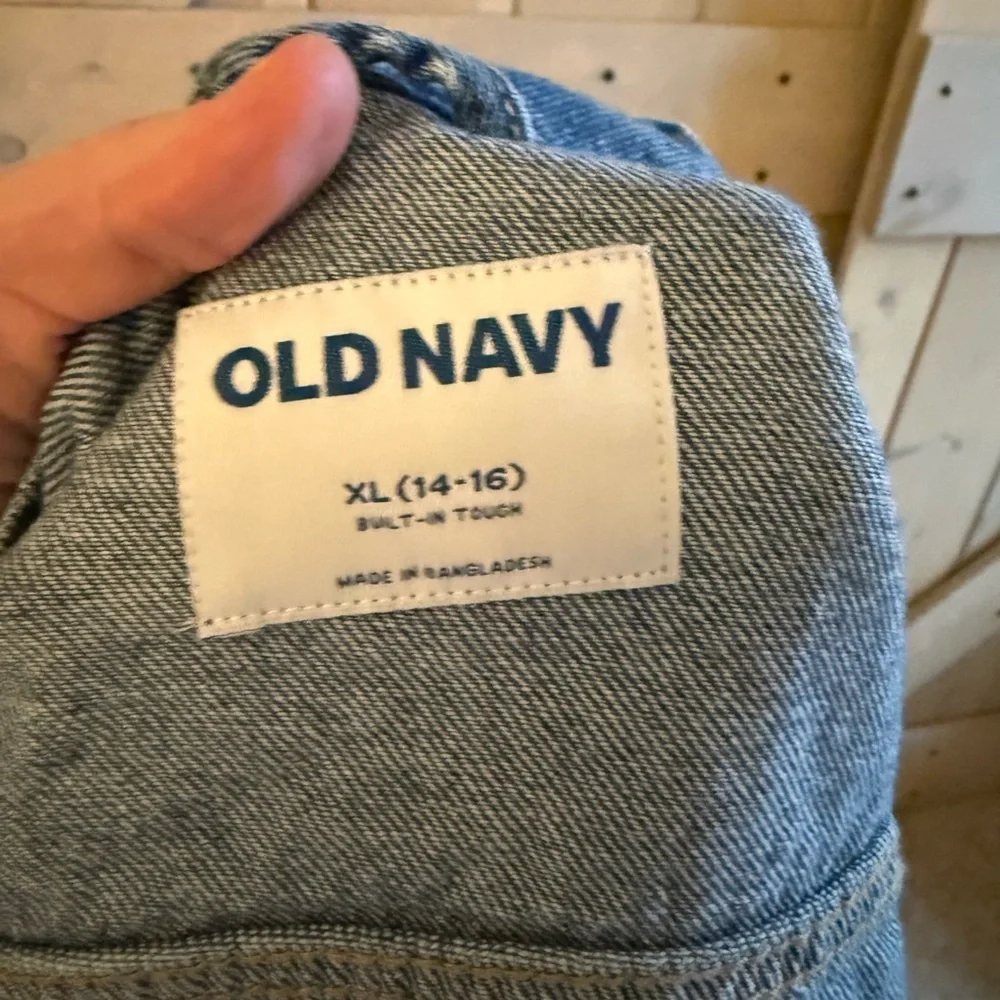 Old Navy Boys Distressed Denim Jacket XL (14/16)